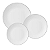 Aparelho De Jantar Jogo Pratos Porcelana Kit 18 Peças Borda Prata Legacy Silver Luxo - Imagem 1