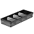 Organizador de Talheres Utensílios Gaveta Cozinha Porta Talher Clear - Imagem 1