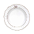 Prato Fundo Porcelana Luxo Borda Dourada 24cm Borboleta Mesa Posta Soleil Encantada - Imagem 1
