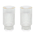 Jogo 2 Copos Altos 400ml Cristal Canelado Suco Água Borda Dourada Fio De Ouro Lines Wolff - Imagem 1