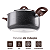 Jogo De Panelas Antiaderente Fogão Indução Kit 5 Peças Conjunto Smart Plus Brinox Granito - Imagem 2