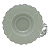 Jogo de Pratos Fundo Chapéu p/ Massa Kit 4 Peças Porcelana 23cm Fancy Menta Risoto - Imagem 1
