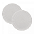 Kit Jogo 6 Pratos De Sobremesa 20cm Porcelana Wolff Pétala Branco Matt - Imagem 2