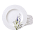 Jogo De Pratos Raso 28cm Kit 6 Peças Refeição Jantar Porcelana Decorada Lilla Tramontina - Imagem 1