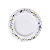 Jogo De Pratos Fundo 23cm Kit 6 Peças Porcelana Decorada Lilla Tramontina Massas - Imagem 2