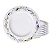 Jogo De Pratos Fundo 23cm Kit 6 Peças Porcelana Decorada Lilla Tramontina Massas - Imagem 1