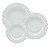 Aparelho De Jantar Jogo Pratos Kit 18 Peças Porcelana Branco Fancy Wolff - Imagem 1