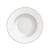 Kit Jogo 4 Pratos De Sobremesa 21cm Porcelana Tramontina Elisa Borda Dourada - Imagem 2