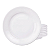 Jogo 6 Pratos Sobremesa Tramontina 18cm Porcelana Branco Restaurante Buffet Hotel Bar - Imagem 1