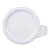 Jogo 4 Pratos Sobremesa Tramontina 21cm Porcelana Branco Restaurante Buffet Hotel Bar - Imagem 1