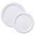 Jogo Kit 12 Pratos Tramontina Porcelana Branco Para Restaurante Buffet Hotel Bar - Imagem 1