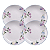 Jogo De Pratos Fundo Kit 4 Peças Porcelana 21cm Aura Tramontina - Imagem 1
