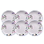 Jogo De Pratos Fundo Kit 6 Peças Porcelana 21cm Aura Tramontina - Imagem 1