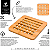 Kit 3 Descansos Protetor Apoio De Panela Bambu Quadrado 15cm Mesa Posta - Imagem 3