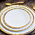 Jogo Pratos De Sobremesa Melamina Kit 6 Peças 22cm Bambu Branco - Imagem 3