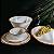 Aparelho De Jantar Jogo Pratos Raso e Sobremesa Kit 8 Peças Melanina Bambu Branco - Imagem 3