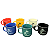 Jogo Mini Canecas Xícaras 6 Peças Cerâmica Esmaltada Para Café Expresso 100ml Coloridas - Imagem 2