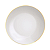 Prato Fundo 22cm Porcelana Tramontina Anna Filete Borda Dourada Sopa - Imagem 1