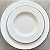 Prato Raso 28cm Tramontina Joana Borda Filete Prata Porcelana Jantar Refeição - Imagem 3