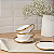 Aparelho Jogo de Jantar Kit 12pcs Porcelana Luxo Borda Dourada Dubai Wolff - Imagem 3