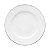 Jogo Pratos De Sobremesa Kit 4 Peças 22cm Borda Prata Porcelana Isabel Oxford - Imagem 2