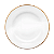 Jogo De Pratos Fundo Kit 4 Peças 23cm Borda Dourada Porcelana Sopa Sofia Oxford - Imagem 2