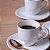 Xicara de Chá Café Com Pires 120ml Cerâmica Orgânico New White Branco Porto Brasil - Imagem 2