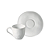 Xicara de Chá Café Com Pires 120ml Cerâmica Orgânico New White Branco Porto Brasil - Imagem 1