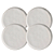 Jogo De Pratos De Sobremesa 21,5cm 4 Peças Bio Stoneware Vit Cerâmica Porto Brasil Rustico - Imagem 1