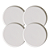 Jogo De Pratos Sobremesa 21,5cm Kit 4 Peças Neo Vit Stoneware Cerâmica Porto Brasil Rustico - Imagem 1