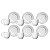 Jogo De Xicaras Café Com Pires 72ml Kit 6 Peças Cerâmica Madeleine Branco Porto Brasil - Imagem 1