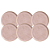Jogo De Pratos Raso Jantar Refeição 27,5cm Kit 6 Peças Bio Litchi Rosa Cerâmica Porto Brasil - Imagem 1