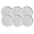 Jogo De Pratos Raso Jantar Refeição 29cm Kit 6 Peças Bio New White Branco Cerâmica Porto Brasil - Imagem 1