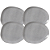 Jogo De Pratos Raso Jantar Refeição 31cm Kit 4 Peças Oval Orgânico Dust Cerâmica Porto Brasil Rustico - Imagem 1