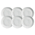 Jogo De Pratos Fundo 21cm 600ml Kit 6 Peças Sopa New White Branco Cerâmica Porto Brasil - Imagem 1