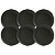 Jogo De Pratos Sobremesa Orgânico Carbon 19cm Kit 6 Peças Preto Cerâmica Porto Brasil - Imagem 1