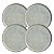 Jogo De Pratos Sobremesa 21,5cm Kit 4 Peças Bio Green Granite Cerâmica Porto Brasil - Imagem 1