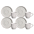 Jogo De Xicaras Café Chá Com Pires 120ml Kit 4 Peças Cerâmica Bio Stoneware Vit Porto Brasil - Imagem 1