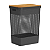 Cesto de Roupas Suja Com Tampa de Bambu 49 Litros Grid Ou - Imagem 6