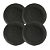 Jogo De Pratos Fundo Orgânico Carbon 21cm 600ml Kit 4 Peças Sopa Cerâmica Porto Brasil - Imagem 1