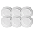 Jogo De Pratos Raso Jantar Refeição 26cm Kit 6 Peças Madeleine Branco Cerâmica Porto Brasil - Imagem 1