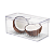 Kit 2 Organizadores De Geladeira 5L Com Tampa Escorredor Legumes Frutas Verduras - Imagem 2