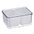 Kit 4 Organizadores De Geladeira 2,7L Tampa e Cesto Duplo Escorredor Legumes Frutas Verduras - Imagem 3