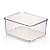 Kit 4 Organizadores De Geladeira 2,7L Com Tampa Escorredor Legumes Frutas - Imagem 3