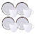Jogo Xícaras De Chá Café Com Pires Kit 4 Peças 200ml Canyon Porcelana Bordas Decoradas Tramontina - Imagem 1