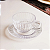 Jogo 6 Xicaras de Chá Café C/ Pires 180ml Lyor Renaissance Transparente - Imagem 5