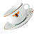 Xícara De Café Chá Com Pires 80ml Abelha Porcelana Decorada Borda Marrom Luxo - Imagem 4