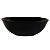 Bowl Tigela Cumbuca Vasilha Saladeira Dama em Vidro Opalino 480ml Preto FULLFIT - Imagem 1