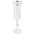 Taça De Champanhe Grace 190ml Com Friso Platino Cristal Borda Decorada Luxo - Imagem 1