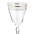 Taça Água Suco 350ml Cristal Decorado Friso Dourado Luxo - Imagem 3